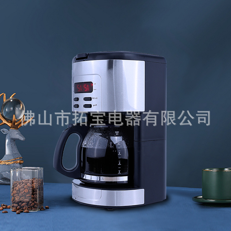 Hogar automático inteligente cafetera americana máquina de café por goteo se puede reservar LED Control de programa máquina de café