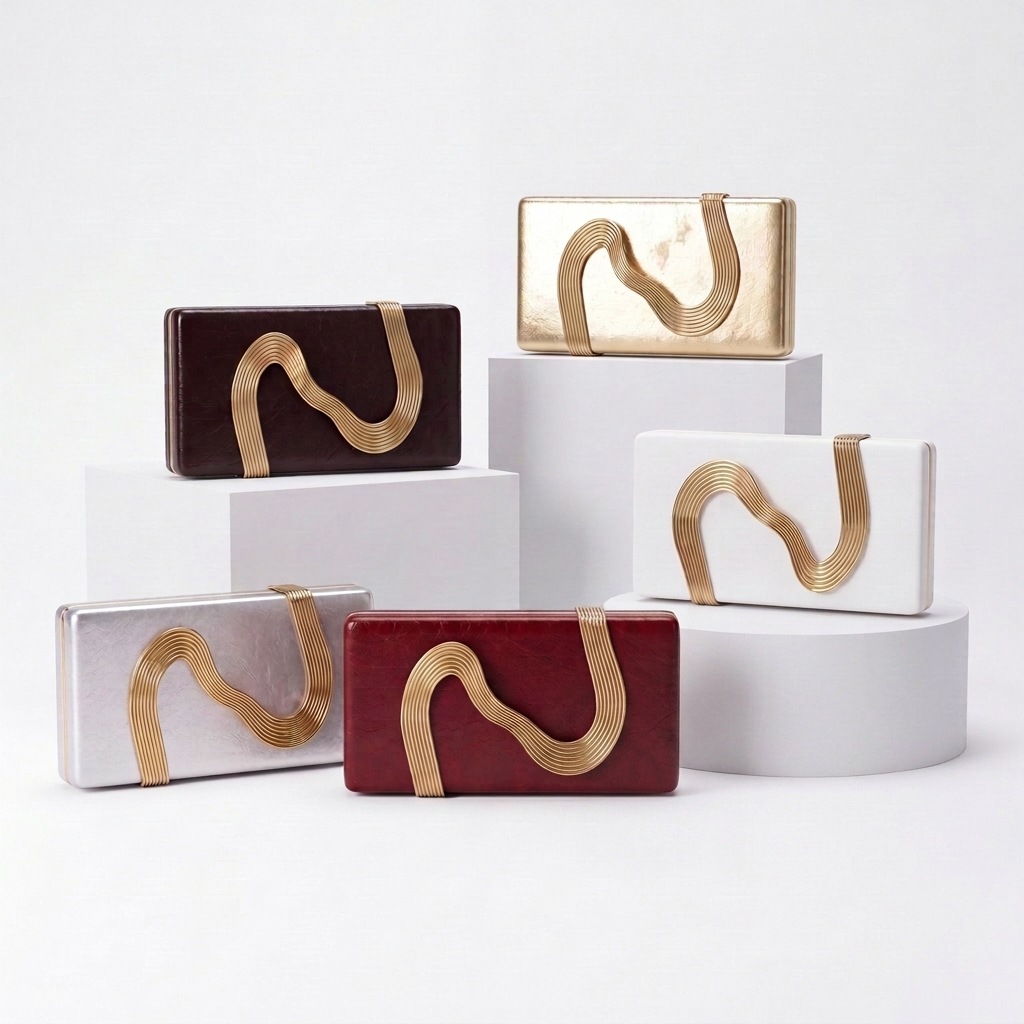 Foreign Trade Pu Snake-Shaped Clutch Bag with a Unique Design, Niche Evening Dress Crossbody Evening Bag