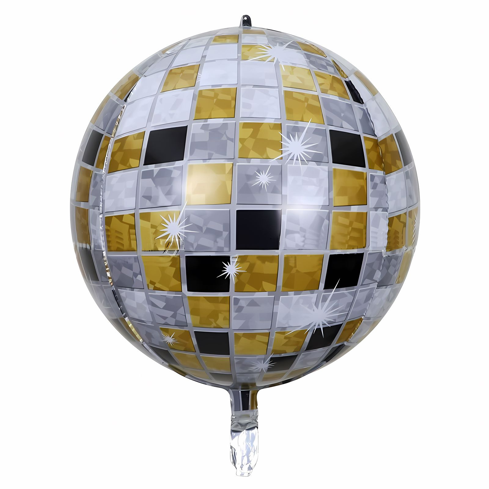 Laser transfronterizo plata oro color disco película de aluminio bola KTV fiesta de cumpleaños 22 pulgadas 4D globos discoteca