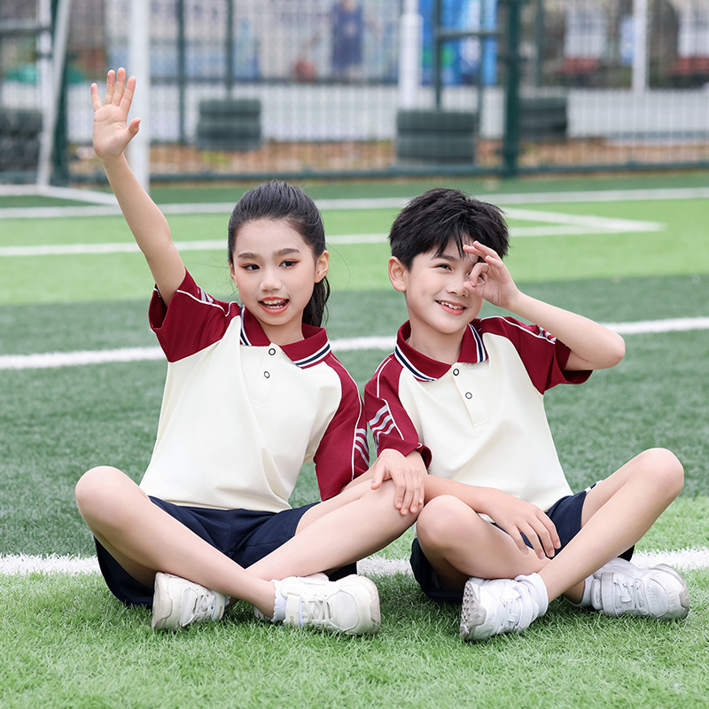 새로운 여름 중학교 학생 교복 졸업 의류 반팔 세트 게임 클래스 의류 초등학교 학생 대학 스타일