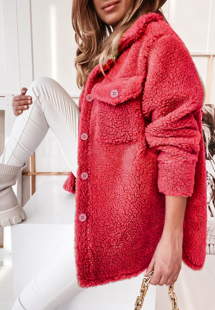 Dames imitatiebontjas halflang met revers voor herfst en winter_voghion.com