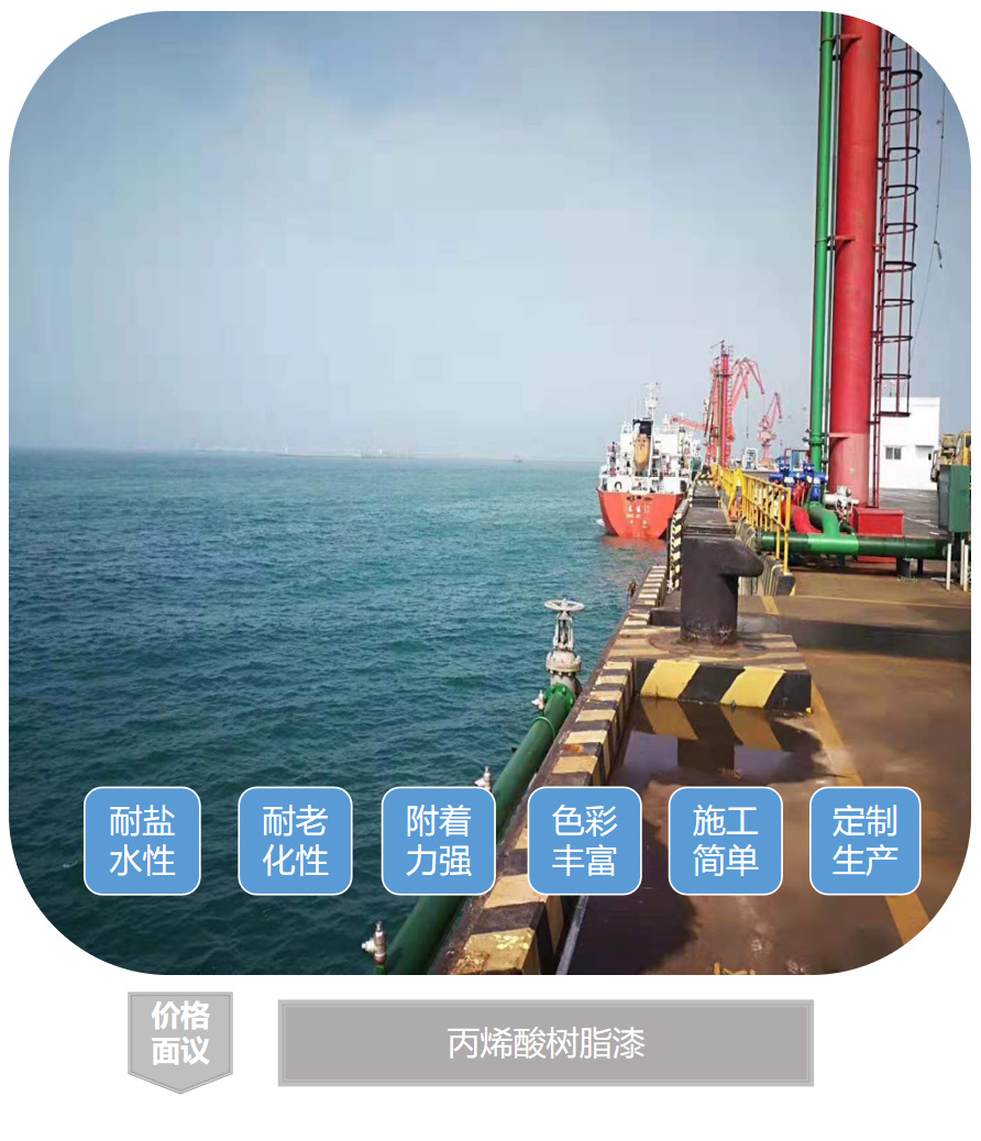 丙烯酸树脂漆 湿固化 水运海港混凝土表面涂层