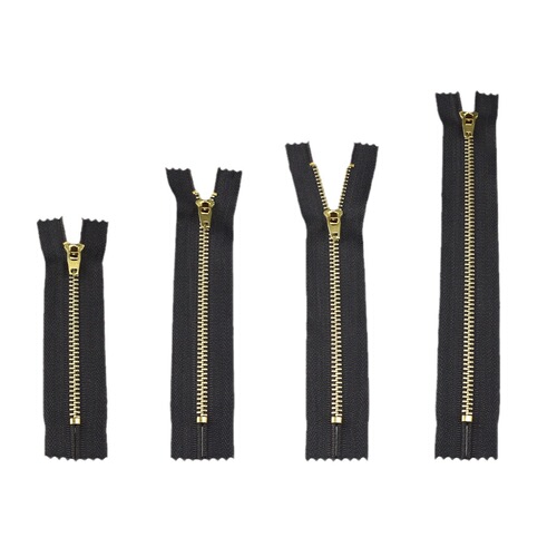 Manufacturer wholesale No. 4 brass metal zipper closed self-locking jeans placket zipper casual pants