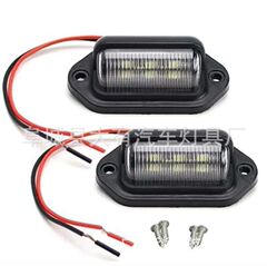 工場直売6ledトラックナンバープレートライト乗用車トラックトレーラーテールランプ通用12-24vサイドライト信号灯