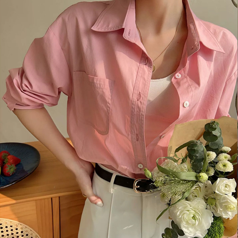Watermelon Red Shirt Women's Summer 2025 New Design Niche High-End Sun Protection Shirt Top Shirt Watermelon Red Shirt Women's Summer 2025 New Design Niche High-End Sun Protection Shirt Top Shirt
