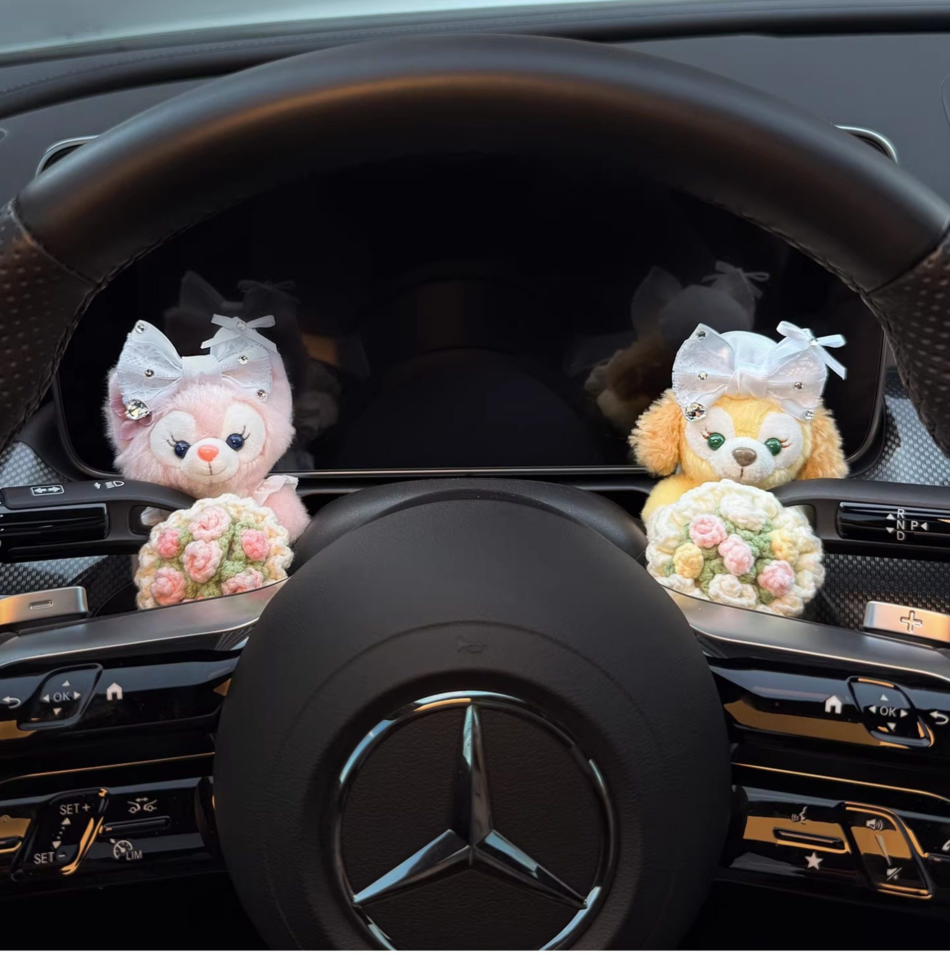 Linabell Car Dashboard Doll Interior Wiper Turn Signal Decoration Figurine 2026 New Model for Women