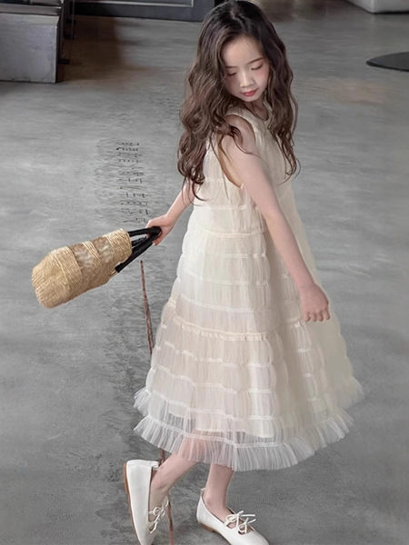 Children's summer sleevless dress sleevless