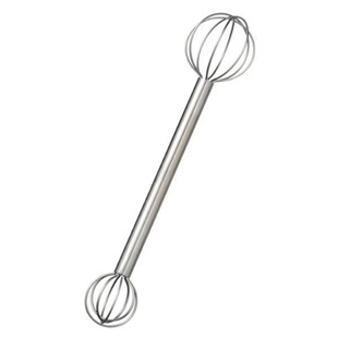 Japanese-Style 304 Stainless Steel Miso Sauce Mixing Spoon Double-Headed Measuring Mixer Egg Liquid Sauce Egg Beater