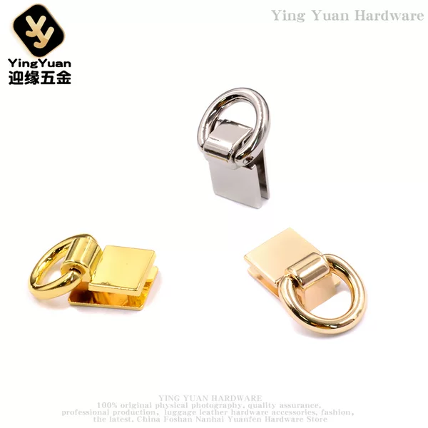 Bag Hardware Accessories Women's Bag Hanging Buckle Wallet Buckle D Ring Hanging Buckle Hanging Ear Screw Side Clip D Buckle