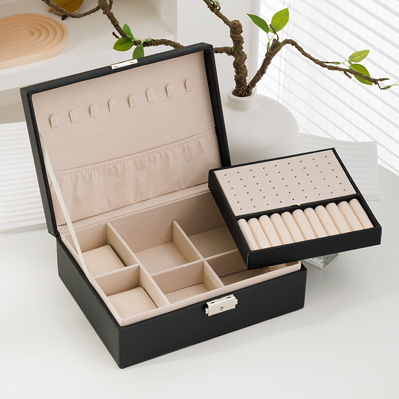 업그레이드된 더블 레이어 블랙 [무료 테이블 베개 2개]