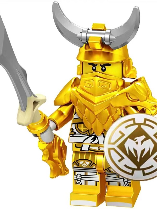 Third-Party Chinese Building Blocks 2025 Ninjago Cheap Gold Set Rare Golden Dragon Master Lloyd Minifigure