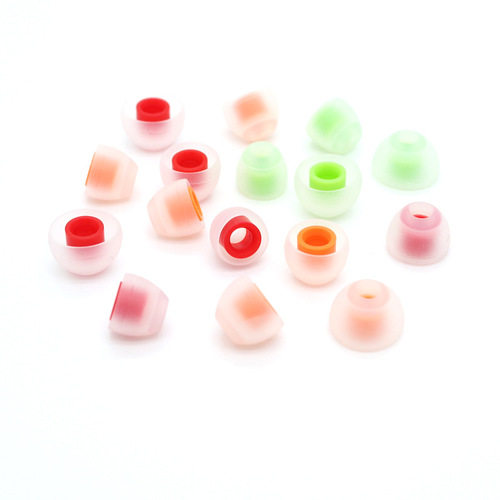 4.5mm in-ear silicone cap two-color earphones silicone cover earplugs multi-color suitable for Philips headphones