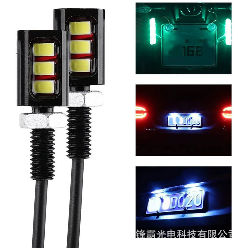 Фабричный автомобильный винт свет лицензия 5630 3smd мотоциклетная светодиодная подсветка номера 5730 винт орел глаз лампа