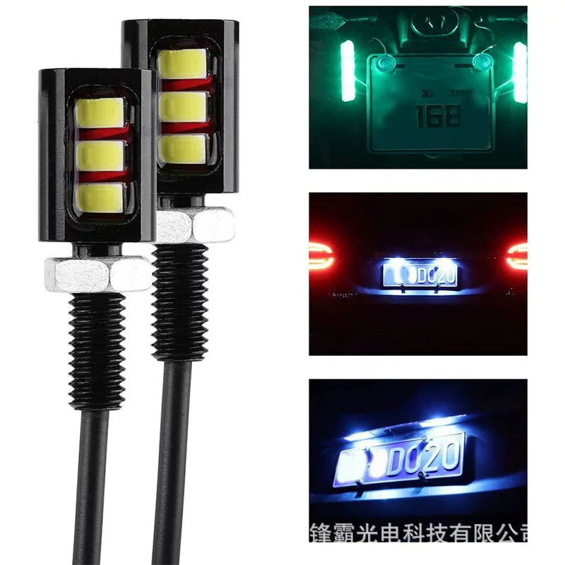 Фабричный автомобильный винт свет лицензия 5630 3smd мотоциклетная светодиодная подсветка номера 5730 винт орел глаз лампа