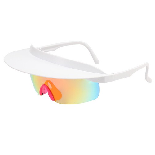 Foreign trade new large-frame cycling glasses for men and women, fashionable and colorful hats, sunglasses, personalized brim sunglasses wholesale