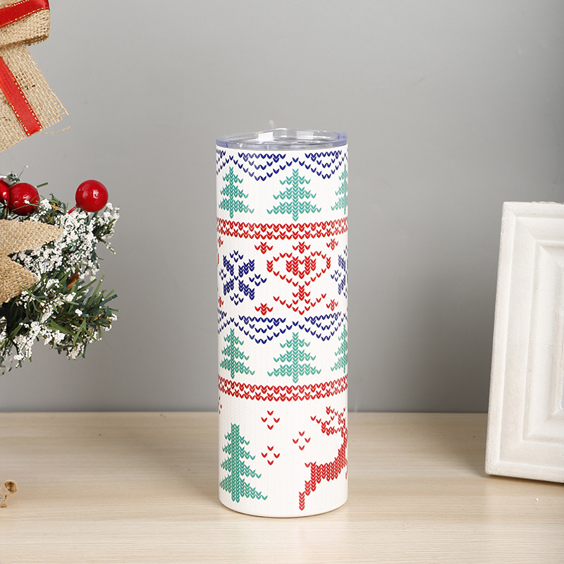 720g Weight Water Bottles Kitchen and drinking utensils Water Cup Event & Party Supplies 1 Piece Quantity Daily Occasion Stainless Steel Material Christmas Festival Cartoon Pattern Vacation Style Christmas Vacation Cartoon Stainless Steel Water Bottles 1 Piece 2