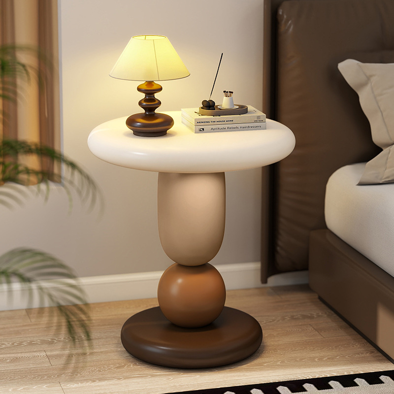 Medieval Style Bedside Table Design Niche Movable Coffee Table High-Value Housewarming Home Decoration Nordic