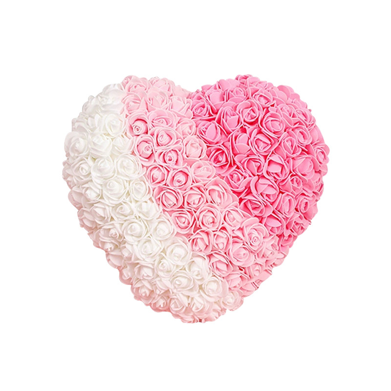 Weihnachtsgeschenke aus PE-Schaumstoff, Rose, Unsterbliche Blume, Liebesornamente, Chinesisches Valentinstagsgeschenk für Freundin, Pfirsichherz, beste Freundin, Weihnachtsgeschenk in Herzform_voghion.com