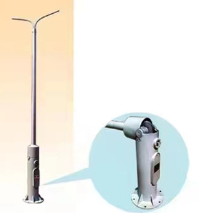 Dumpable light pole street light pole outdoor square road 3 meters 6 meters set combination solar light straight pole