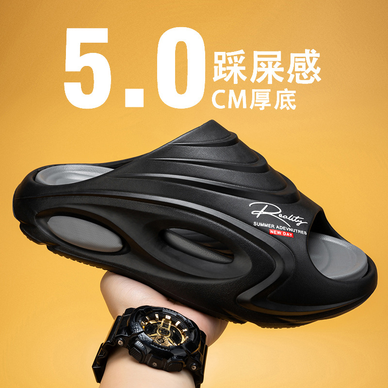 Las sandalias de suela gruesa de verano de todo fósforo de tendencia de chanclas son cómodas para usar en el exterior.