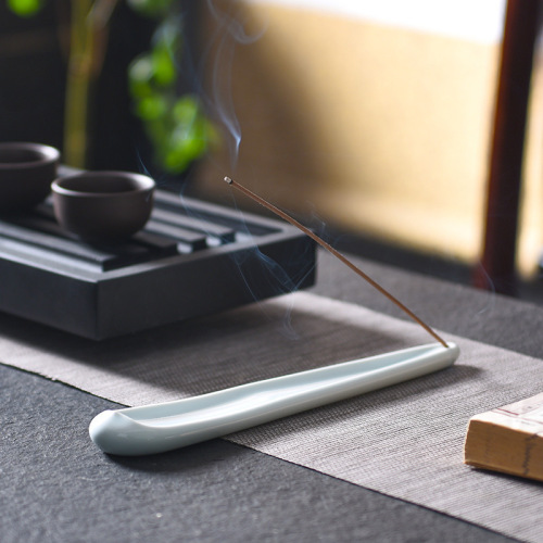 Celadon incense burner incense insert ceramic thread incense insert Zen home indoor antique creative Xiangyun lotus leaf Japanese incense insert