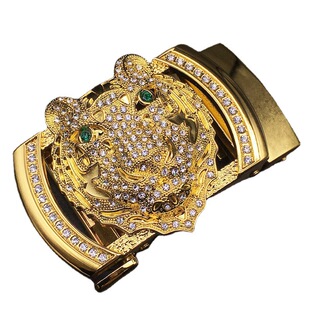 2022 new tiger head this year tiger head belt buckle automatic buckle card head variety of buckle