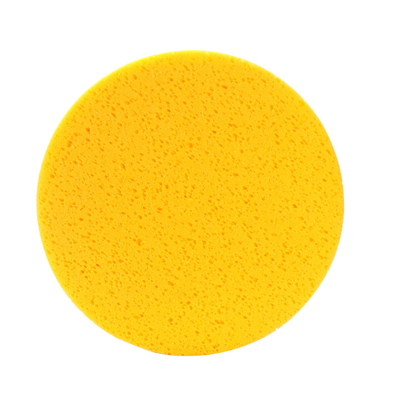 노란색 스펀지 접시