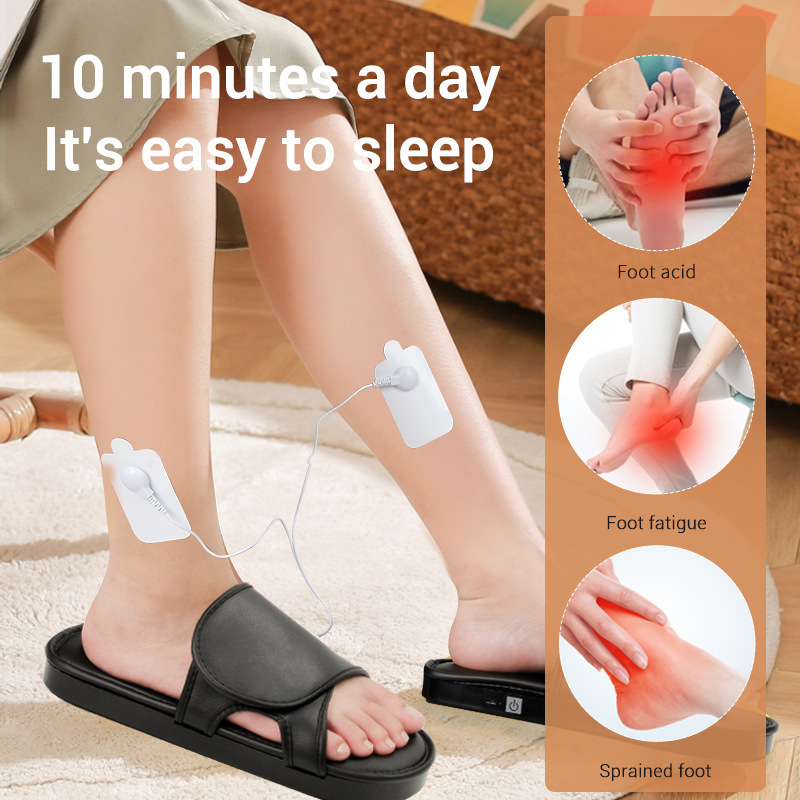 In stock English version foot meridian massager slippers acupuncture massager foot massage slippers pedicure massager