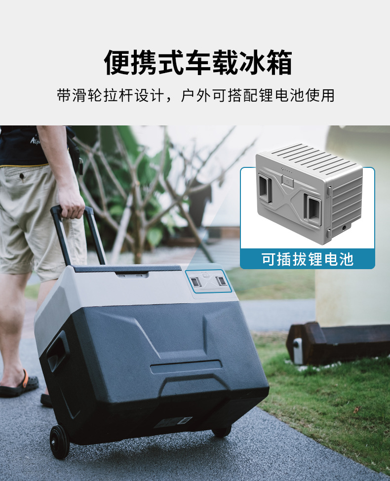 Ice Tiger Compressor Car Refrigerator Car Home Dual-use Refrigeration 12v24v Portable ECX30 Dormitory Small Refrigerator