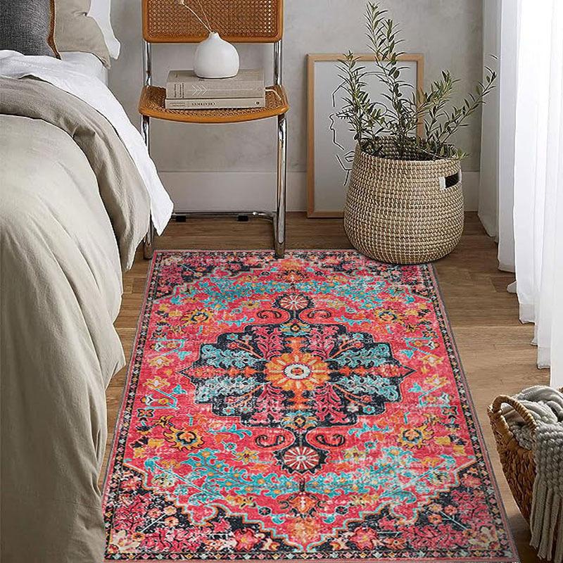 波斯復古地毯小眾客廳美式地毯土耳其沙發茶几毯客廳生活臥室毯