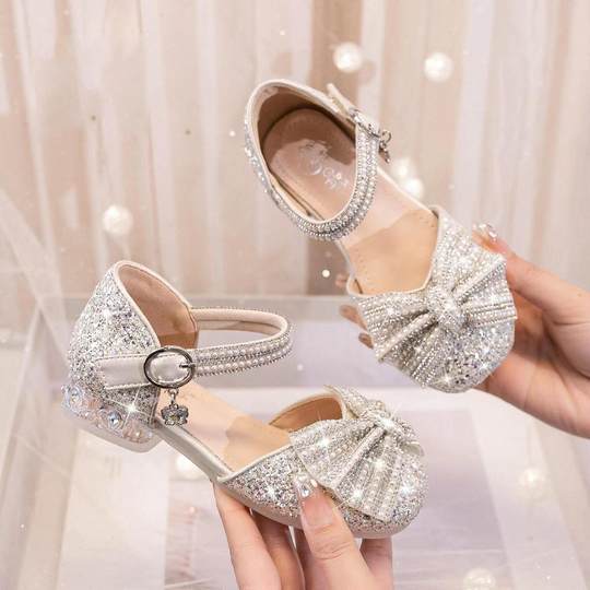 Girls' Princess Sandals Summer 2024 New Style Children's Fashionable All-match Little Girl's Children's Day Performance Dance Shoes