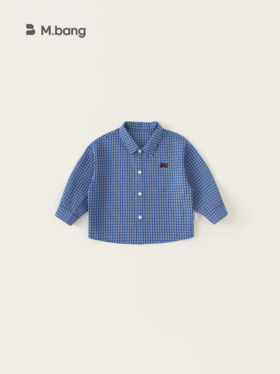 Yoobao ropa infantil para niñas camisa a cuadros coreana 2025 primavera nueva camisa casual para niños suelta camisa de mujer