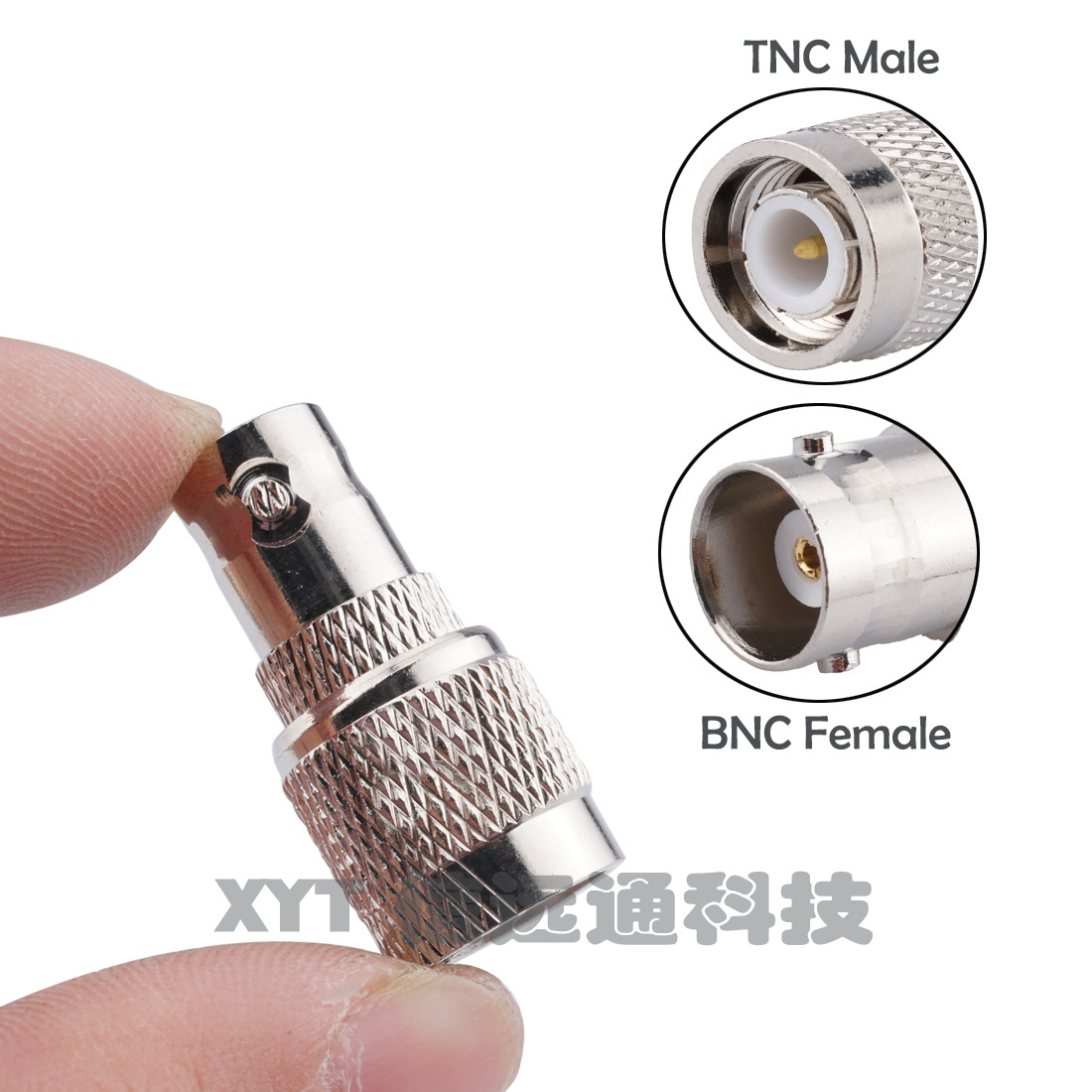 同轴射频连接器TNC公转BNC母转接头 TNC-J/SMA-K射频头 SMA转TNC