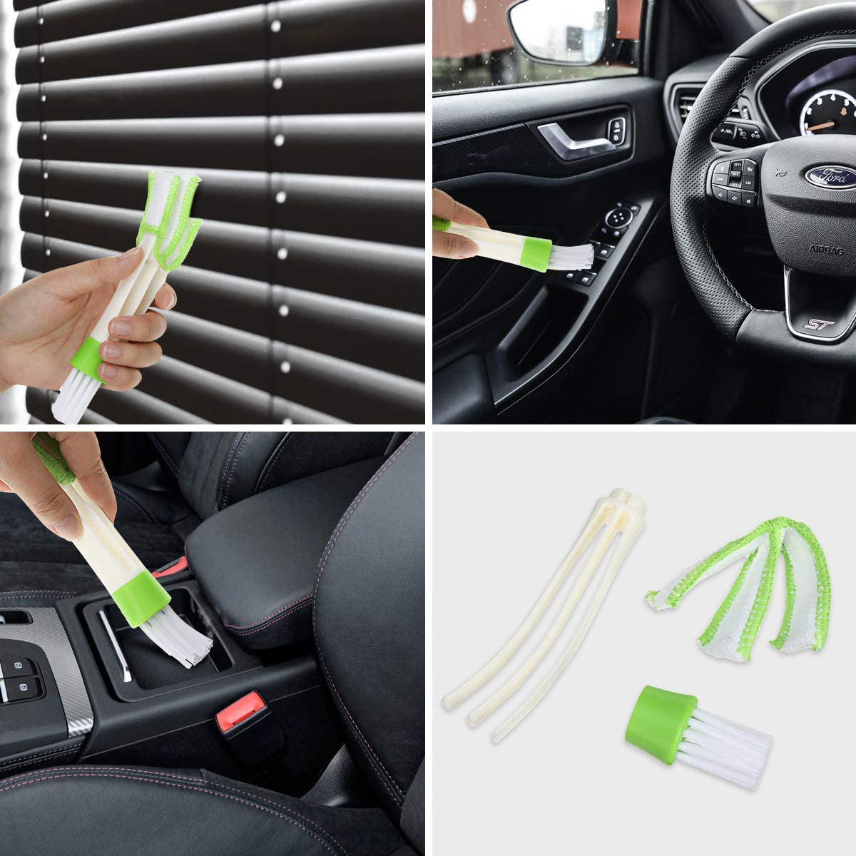 14 piezas cepillo de limpieza herramienta de lavado de coches cepillo detalle cepillo hueco cepillo eléctrico cepillo de salida de aire cepillo de lavado de coches combinación traje