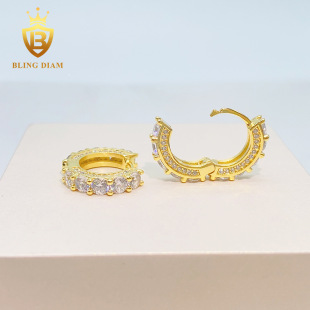 INS new best selling S925 silver set moissanite classic earrings earrings wholesale supply simple earrings