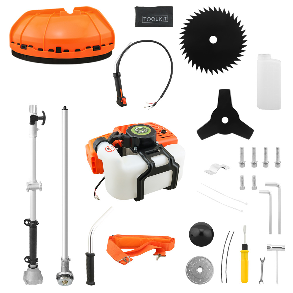 Cortadora de césped a gasolina, sierra para ramas altas, motosierra para podar ramas altas, tijeras de podar de 75 cm, motosierra, cabezal de sierra para ramas altas, máquina multifunción