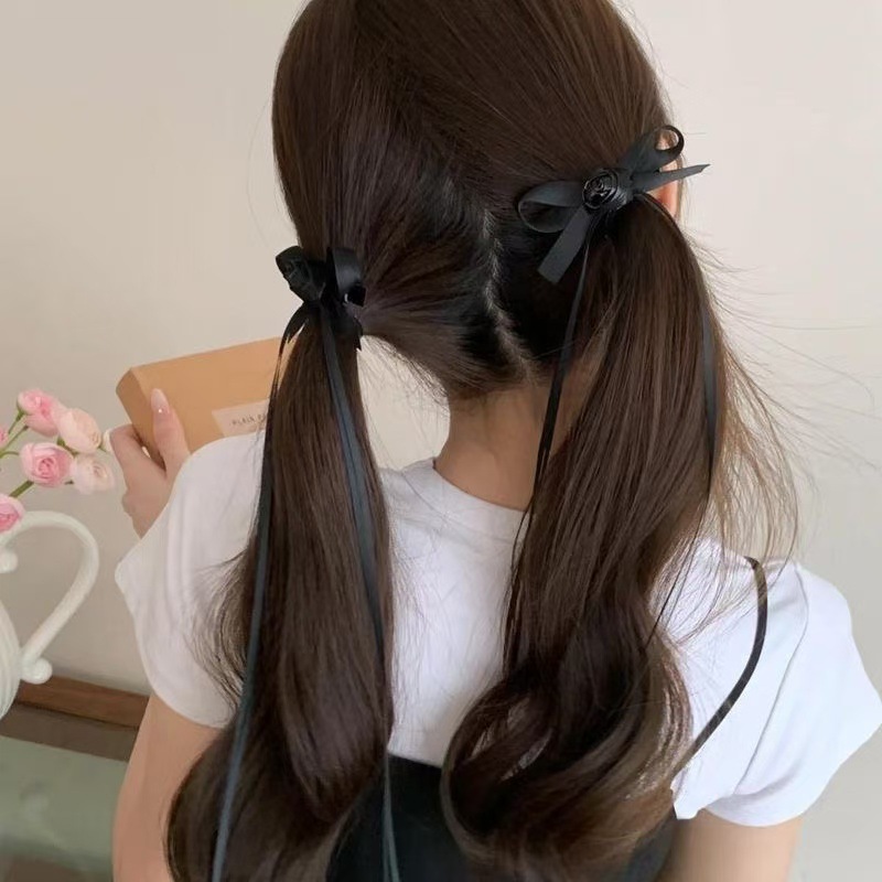 Dulce chica techo ~ Cinta dulce, lazo, cinta, horquilla, cabello trenzado, pinza de pico de pato, accesorios para el cabello, horquilla, puesto de un yuan