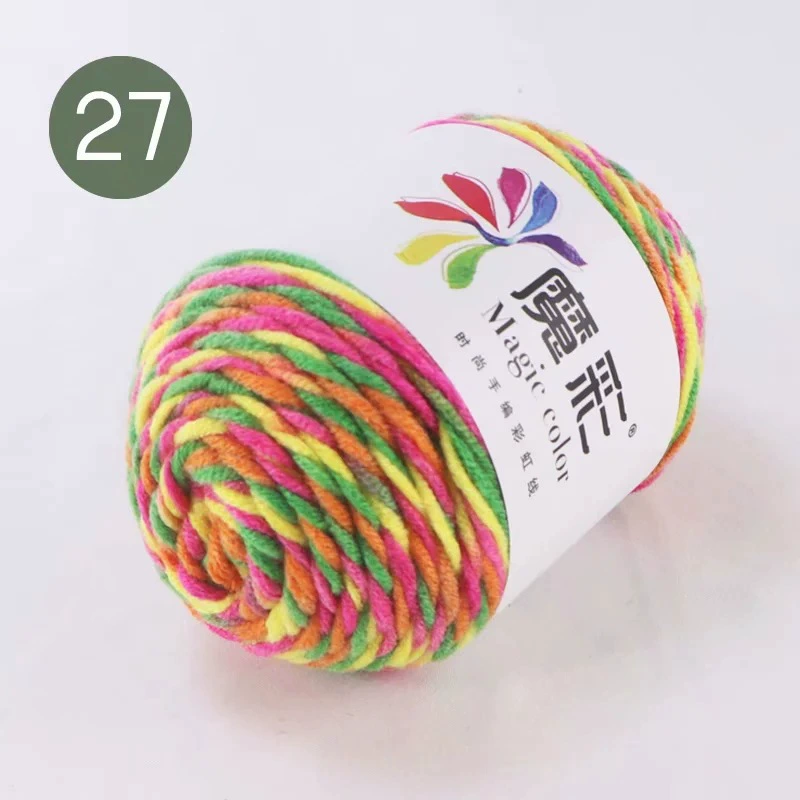 Handmade rainbow yarn ball, multicolor gradient, wholesale options