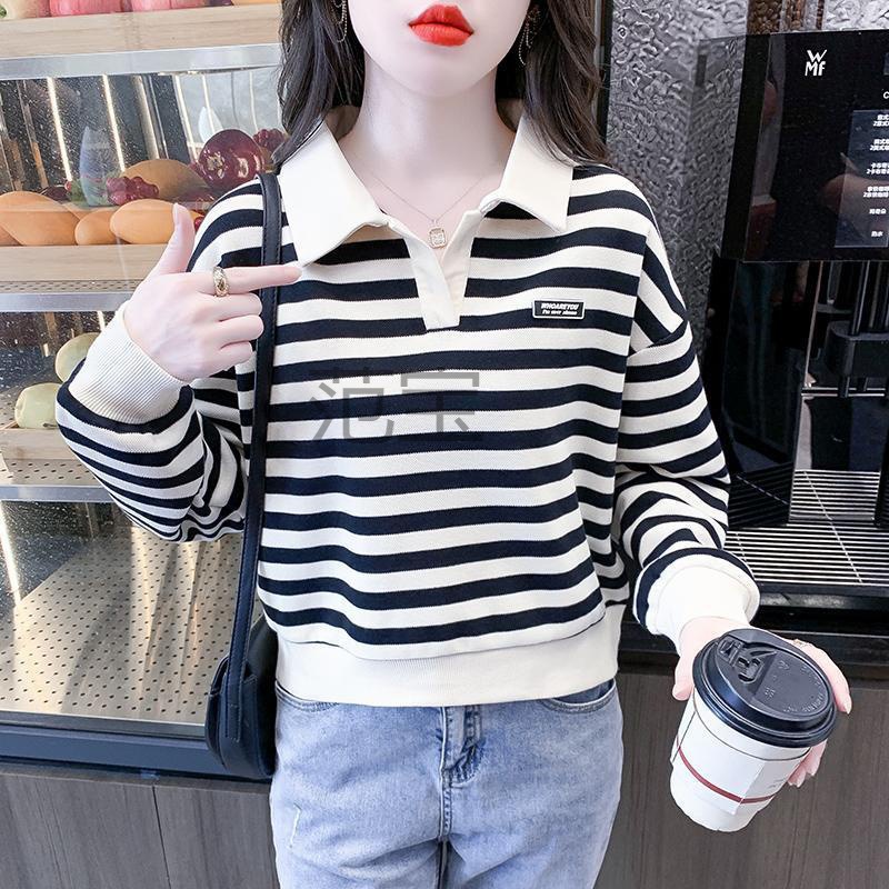 FB磨毛加厚毛呢格子衬衫女宽松中长款秋冬季新款港味百搭衬衣外套详情11