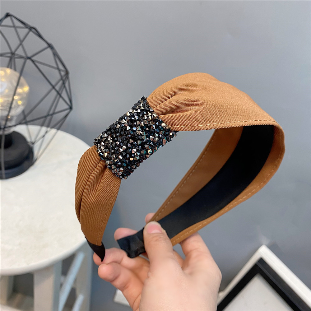 Korean Irregular Unilateral Diamond-studded Headband display picture 4