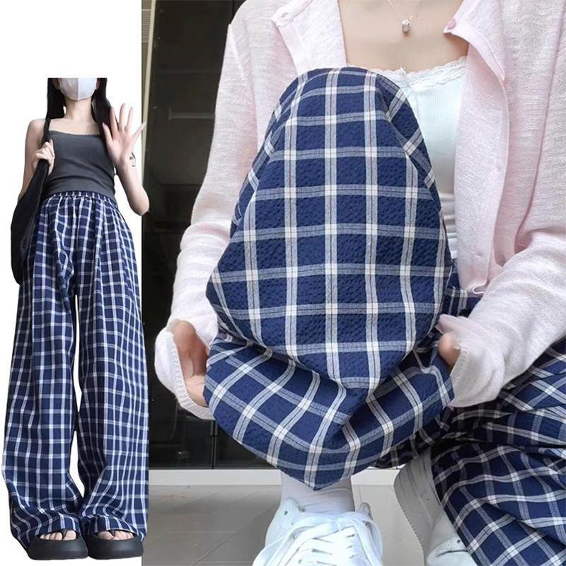 [Exclusive for Southeast Asia] Prellis Pants Women's Autumn New High Waist Straight Leg Pants Loose Thin Dagging Wide Leg Pants