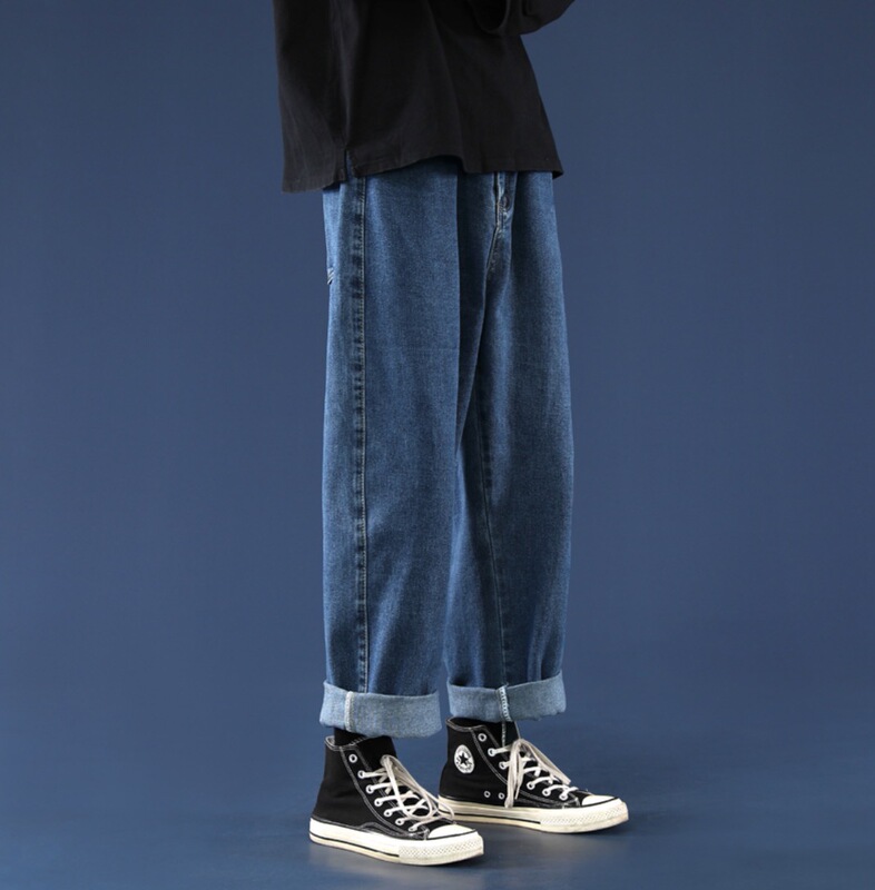 Jeans Men's Spring and Autumn Winter Workwear Torre Pants Loose Straight Wide Leg Solid Color Casual Trousers for Men Couple Jeans Men's Spring and Autumn Winter Workwear Torre Pants Loose Straight Wide Leg Solid Color Casual Trousers for Men Couple