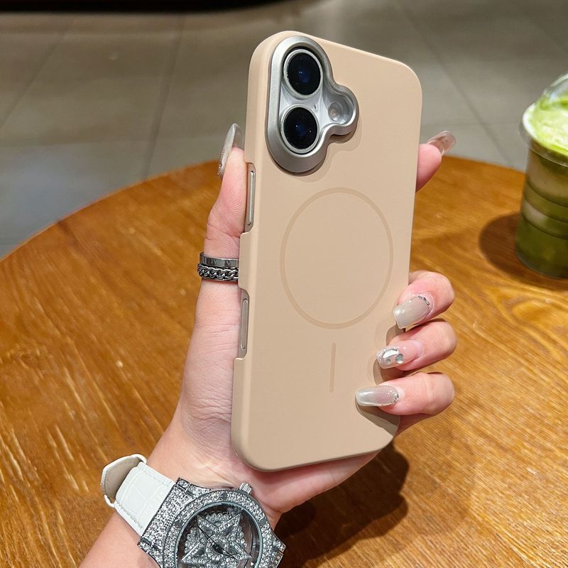适用苹果17promax金甲PC细圈磁吸手机壳iphone16超薄散热15防摔壳|undefined