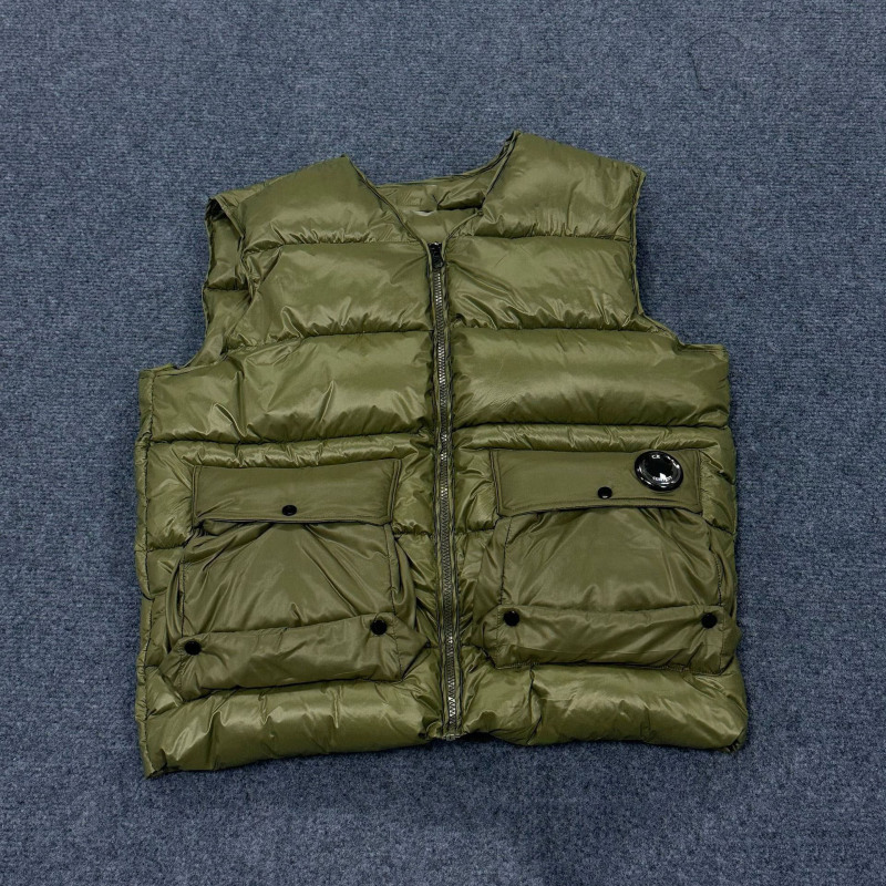 跨境外贸秋冬新品C.P.棉服马甲经典工装加厚保暖棉服外套马甲批发|undefined