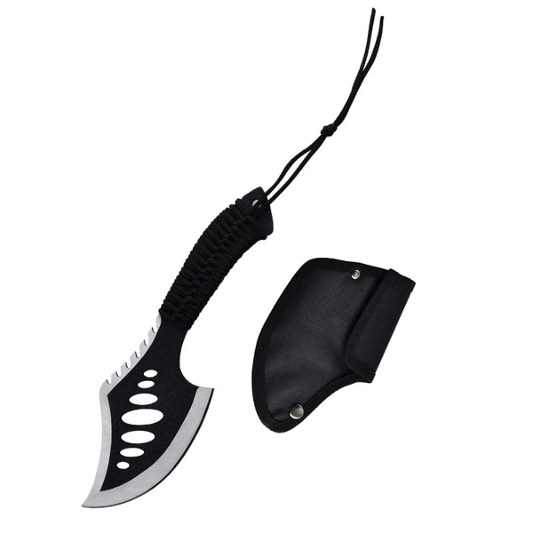 Classic Black Samurai Battle Ax [Includes Knife Sheath]