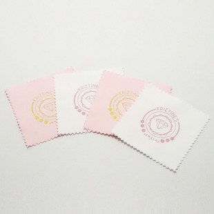 Silver wiping cloth opp bag independent packaging can be printed logo microfiber double-sided fleece wiping cloth manufacturers