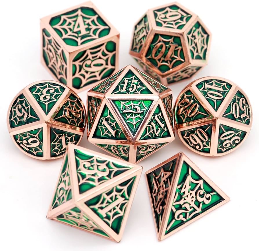 Dados de metal dnd dragón y mazmorras juego de mesa juego de dados sólidos trpg running ground poliedro cromado