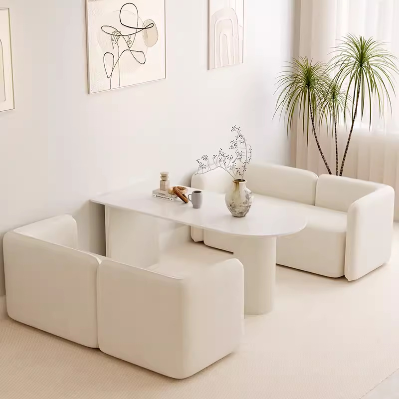 Beauty Salon Medical Beauty Consultation Sofa Small Apartment Booth Photo Studio Wedding Shop Office Rest Area Reception Sofa Table and Chairs
