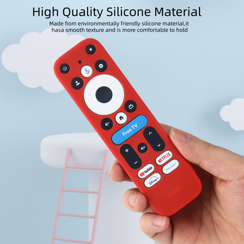 适用2025沃尔玛 onn Google TV box 4K pro 遥控器保护套硅胶镂空|undefined
