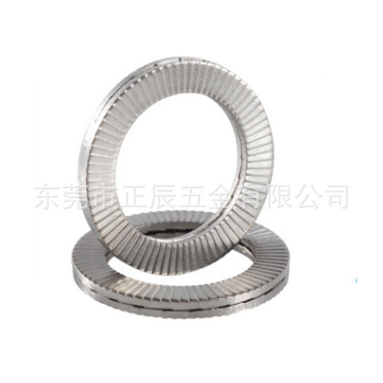 表面达不锈钢钢双叠垫圈 安全防松防滑垫圈 防震锁紧垫圈NLDS3-60